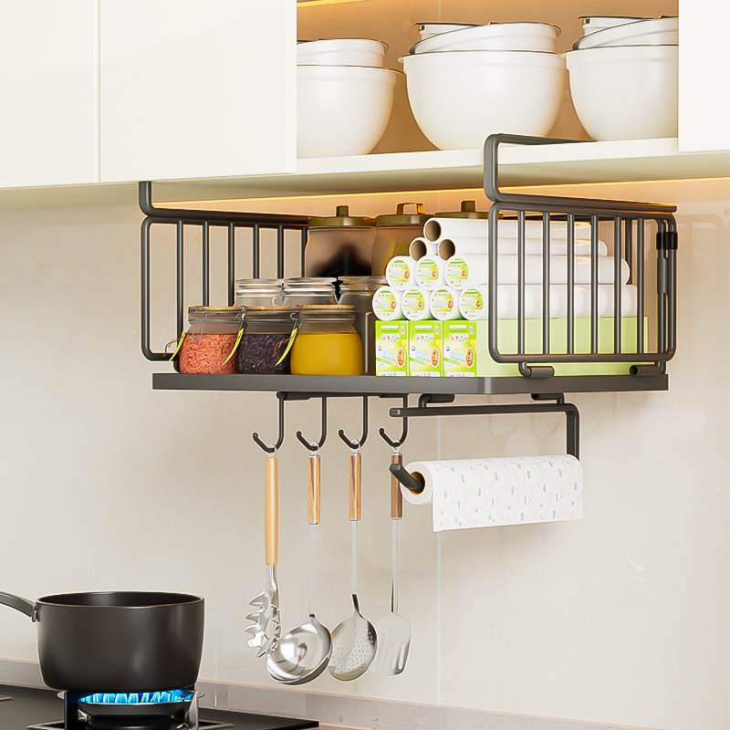 Panier suspendu de rangement de cuisine pliable