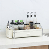 Organisateur de rack d'épices pour armoire Home Kitchen Countertop Metal Spice Rack avec tiroir