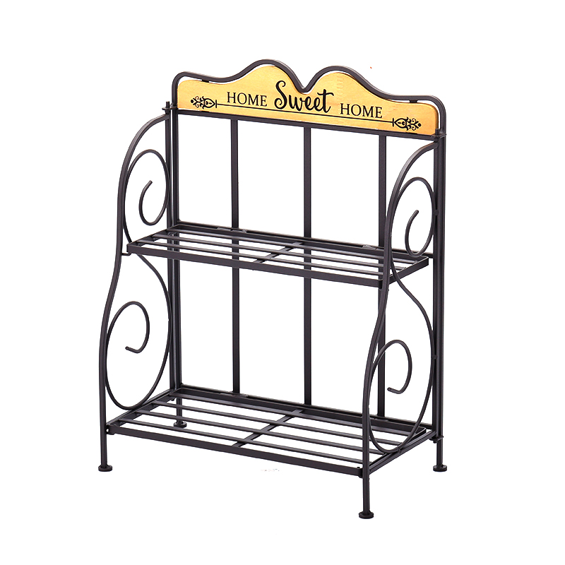 Organisateur de rack d'épices pour armoire en métal fil à 2 niveaux Organisateur de comptoir de cuisine pliable